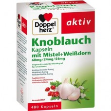 DOPPELHERZ Knobl.Kap.m.Mistel+Weißdorn 60/24/54 mg 480 St