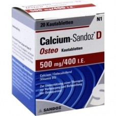 CALCIUM SANDOZ D Osteo 500 mg/400 I.E. Kautabl. 20 St