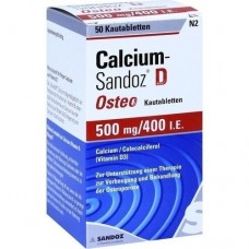 CALCIUM SANDOZ D Osteo 500 mg/400 I.E. Kautabl. 50 St