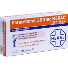 PARACETAMOL 500 mg HEXAL Zäpfchen 10 St