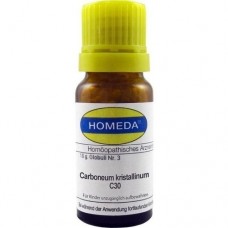 HOMEDA Carboneum kristallinum C 30 Globuli 10 g