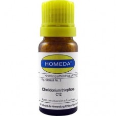 HOMEDA Chelidonium thiophos C 12 Globuli 10 g