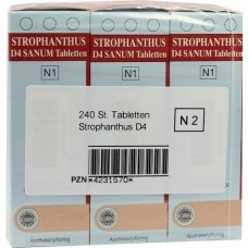 STROPHANTHUS D 4 Sanum Tabletten 3X80 St