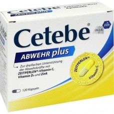 CETEBE ABWEHR plus Vitamin C+Vitamin D3+Zink Kaps. 120 St