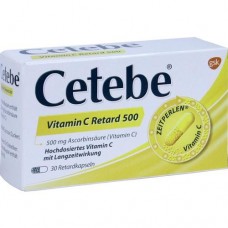 CETEBE Vitamin C Retardkapseln 500 mg 30 St