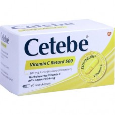 CETEBE Vitamin C Retardkapseln 500 mg 60 St