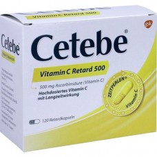 CETEBE Vitamin C Retardkapseln 500 mg 120 St