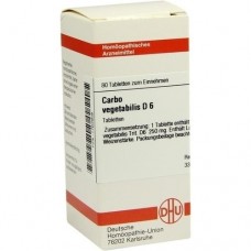CARBO VEGETABILIS D 6 Tabletten 80 St