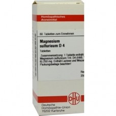 MAGNESIUM SULFURICUM D 4 Tabletten 80 St