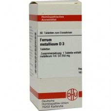 FERRUM METALLICUM D 3 Tabletten 80 St
