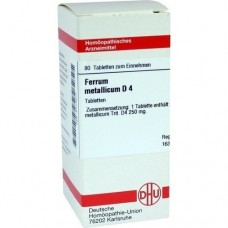 FERRUM METALLICUM D 4 Tabletten 80 St