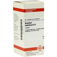 ARGENTUM METALLICUM D 6 Tabletten 80 St