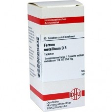 FERRUM METALLICUM D 5 Tabletten 80 St