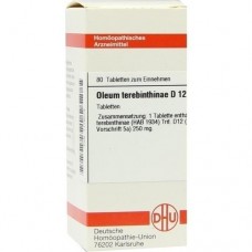 OLEUM TEREBINTHINAE D 12 Tabletten 80 St
