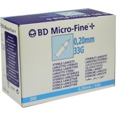 BD MICRO-FINE+ Lanzetten 33 G 0,20 mm 200 St