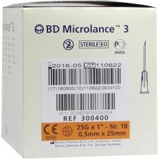 BD MICROLANCE Kanüle 25 G 1 0,5x25 mm 100 St