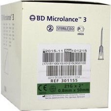 BD MICROLANCE Kanüle 21 G 2 0,8x50 mm 100 St