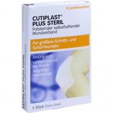 CUTIPLAST Plus steril 5x7 cm Verband 5 St