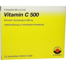 VITAMIN C 500 Ampullen 5X5 ml