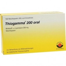 THIOGAMMA 200 oral Weichkapseln 100 St