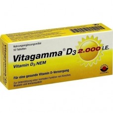 VITAGAMMA D3 2.000 I.E. Vitamin D3 NEM Tabletten 50 St