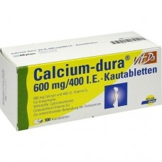 CALCIUM DURA Vit D3 600 mg/400 I.E. Kautabletten 100 St