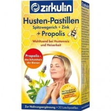 ZIRKULIN Husten Pastillen Spitzwegerich+Zink+Prop. 30 St