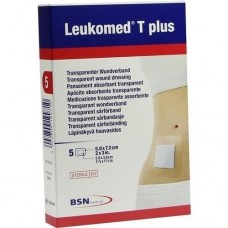 LEUKOMED transp.plus sterile Pflaster 5x7,2 cm 5 St
