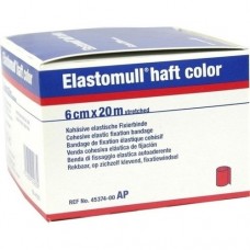 ELASTOMULL haft color 6 cmx20 m Fixierb.rot 1 St