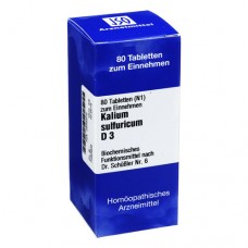 BIOCHEMIE 6 Kalium sulfuricum D 3 Tabletten 80 St
