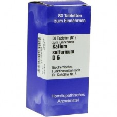 BIOCHEMIE 6 Kalium sulfuricum D 6 Tabletten 80 St