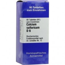 BIOCHEMIE 12 Calcium sulfuricum D 6 Tabletten 80 St