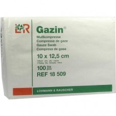 GAZIN Mullkomp.10x12,5 cm unsteril 12fach Op 100 St