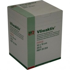 VLIWAKTIV Aktivkohle-Saugkomp.10x10 cm steril 20 St