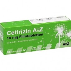CETIRIZIN AbZ 10 mg Filmtabletten 20 St