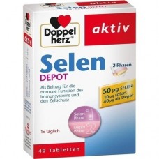 DOPPELHERZ Selen 2-Phasen Depot Tabletten 40 St