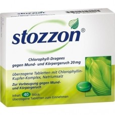 STOZZON Chlorophyll überzogene Tabletten 40 St