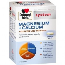 DOPPELHERZ Magnesium+Calc.+Kupfer+Mangan syst.Tab. 60 St