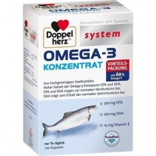 DOPPELHERZ Omega-3 Konzentrat system Kapseln 120 St