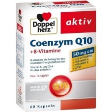 DOPPELHERZ Coenzym Q10+B Vitamine Kapseln 60 St