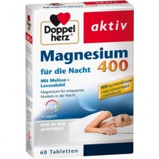DOPPELHERZ Magnesium 400 für die Nacht Tabletten 60 St