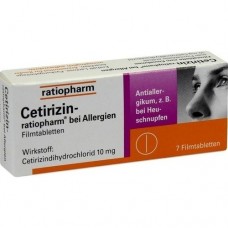 CETIRIZIN ratiopharm bei Allergien 10 mg Filmtabl. 7 St