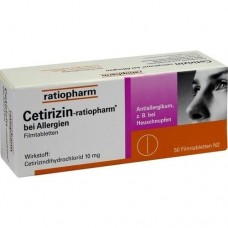 CETIRIZIN ratiopharm bei Allergien 10 mg Filmtabl. 50 St