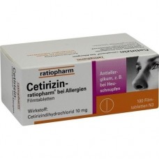 CETIRIZIN ratiopharm bei Allergien 10 mg Filmtabl. 100 St