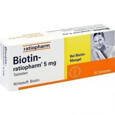 BIOTIN RATIOPHARM 5 mg Tabletten 30 St