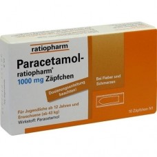 PARACETAMOL ratiopharm 1.000 mg Erw.-Suppositorien 10 St