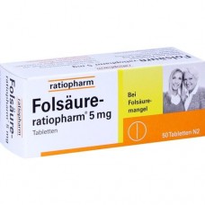 FOLSÄURE RATIOPHARM 5 mg Tabletten 50 St