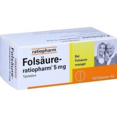 FOLSÄURE RATIOPHARM 5 mg Tabletten 100 St