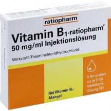 VITAMIN B1 ratiopharm 50mg/ml Inj.Lsg. Ampullen 5X2 ml