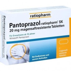 PANTOPRAZOL ratiopharm SK 20 mg magensaftres.Tabl. 7 St
